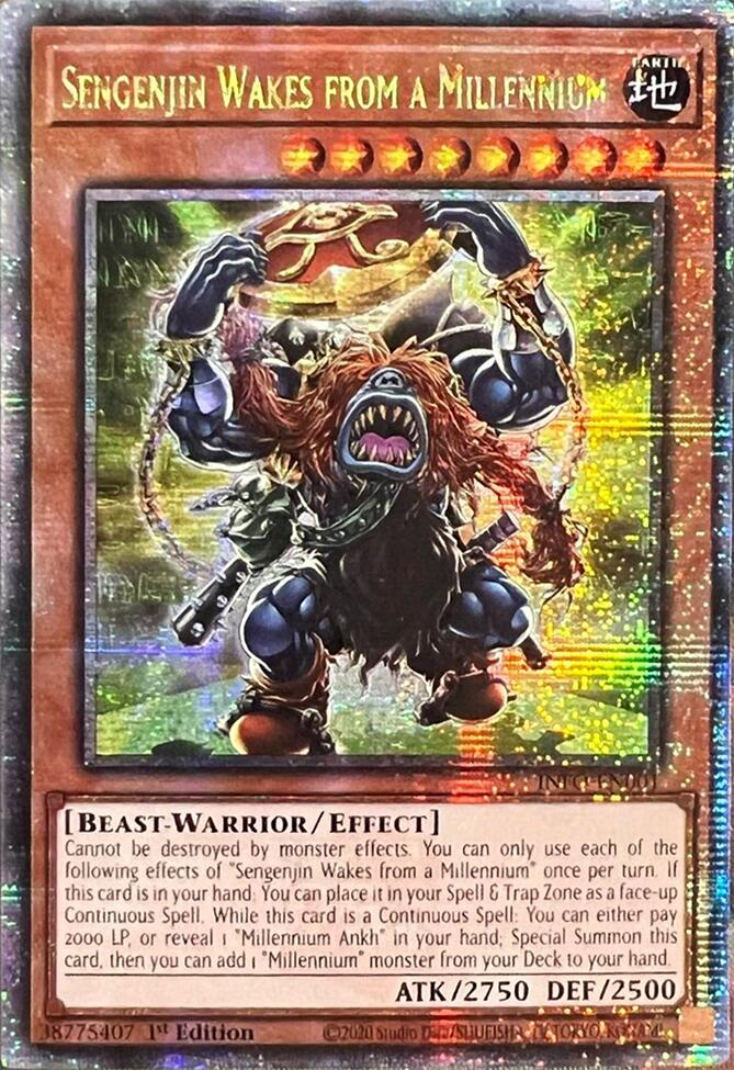 Sengenjin Wakes from a Millennium (Quarter Century Secret Rare) [INFO-EN001] Quarter Century Secret Rare | Jomio and Rueliete's Cards and Comics