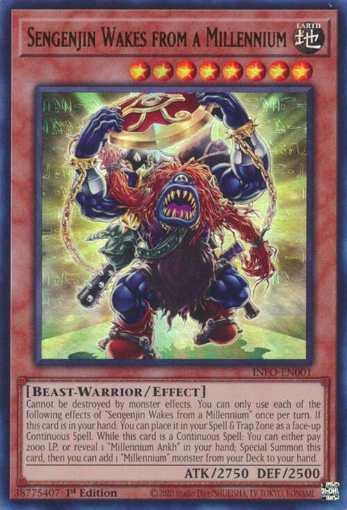 Sengenjin Wakes from a Millennium [INFO-EN001] Ultra Rare | Jomio and Rueliete's Cards and Comics
