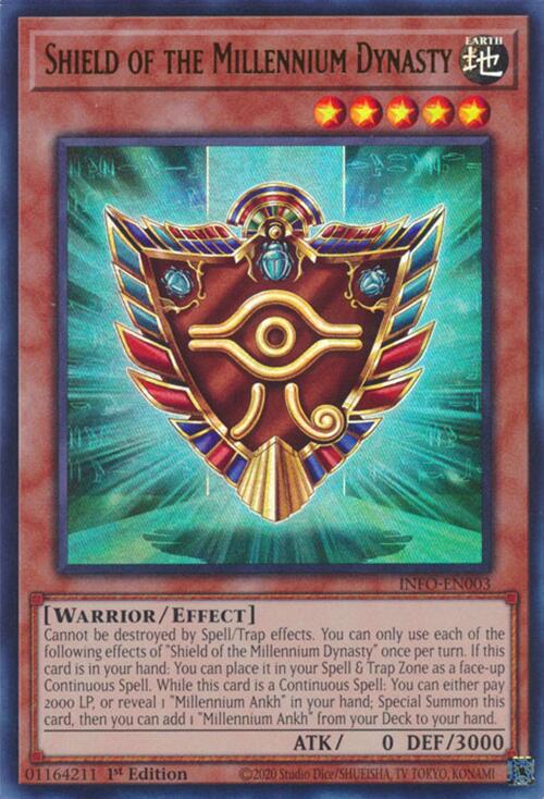 Shield of the Millennium Dynasty [INFO-EN003] Ultra Rare | Jomio and Rueliete's Cards and Comics
