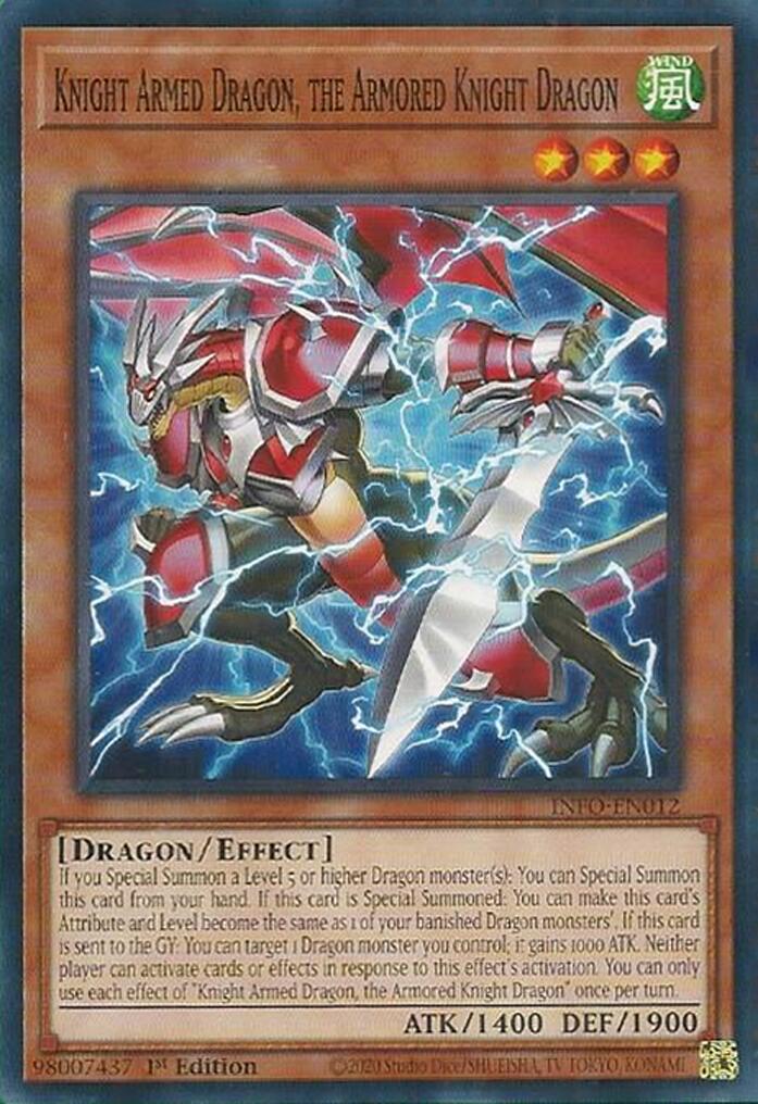 Knight Armed Dragon, the Armored Knight Dragon [INFO-EN012] Common | Jomio and Rueliete's Cards and Comics