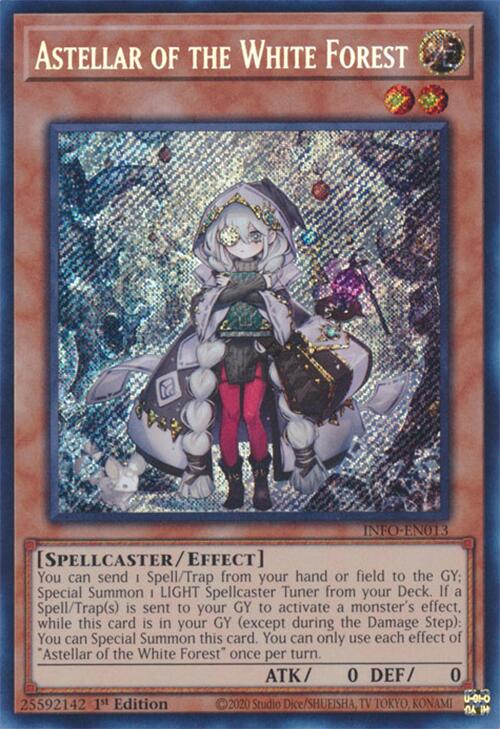 Astellar of the White Forest [INFO-EN013] Secret Rare | Jomio and Rueliete's Cards and Comics
