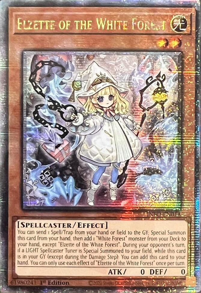 Elzette of the White Forest (Quarter Century Secret Rare) [INFO-EN014] Quarter Century Secret Rare | Jomio and Rueliete's Cards and Comics