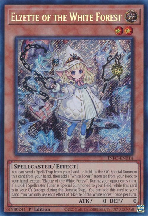 Elzette of the White Forest [INFO-EN014] Secret Rare | Jomio and Rueliete's Cards and Comics