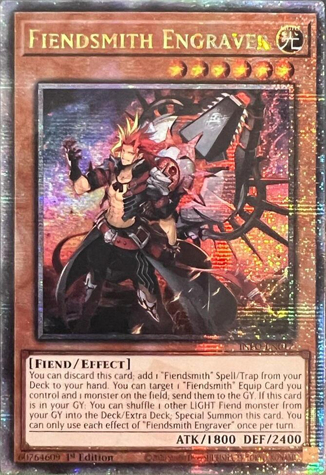 Fiendsmith Engraver (Quarter Century Secret Rare) [INFO-EN017] Quarter Century Secret Rare | Jomio and Rueliete's Cards and Comics