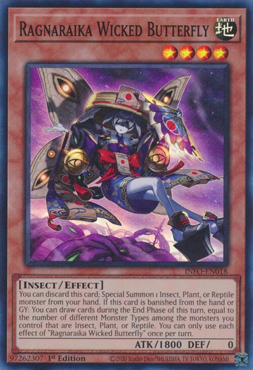 Ragnaraika Wicked Butterfly [INFO-EN018] Super Rare | Jomio and Rueliete's Cards and Comics