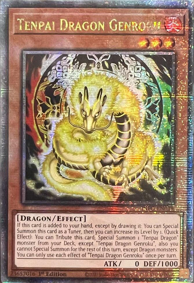 Tenpai Dragon Genroku (Quarter Century Secret Rare) [INFO-EN019] Quarter Century Secret Rare | Jomio and Rueliete's Cards and Comics