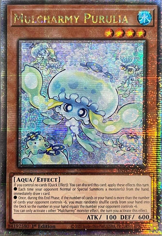 Mulcharmy Purulia (Quarter Century Secret Rare) [INFO-EN027] Quarter Century Secret Rare | Jomio and Rueliete's Cards and Comics