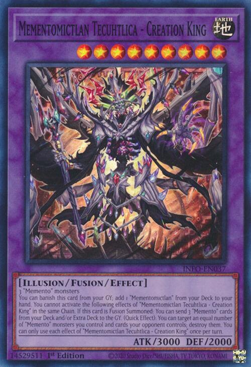 Mementomictlan Tecuhtlica - Creation King [INFO-EN037] Super Rare | Jomio and Rueliete's Cards and Comics