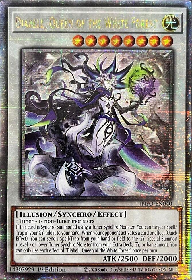 Diabell, Queen of the White Forest (Quarter Century Secret Rare) [INFO-EN040] Quarter Century Secret Rare | Jomio and Rueliete's Cards and Comics