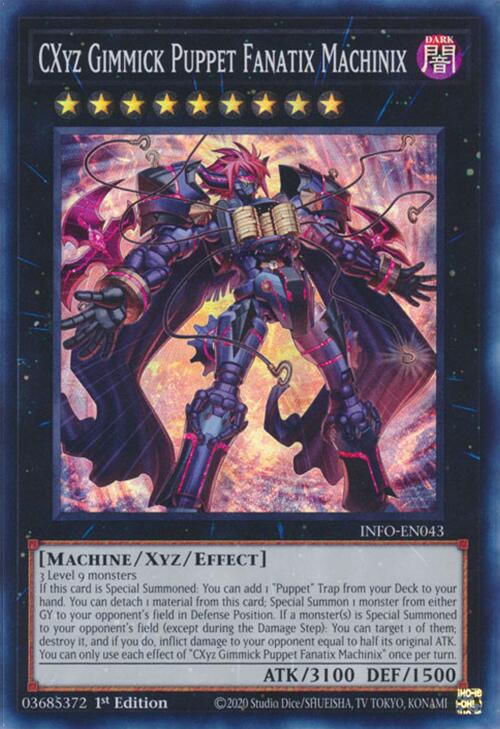 CXyz Gimmick Puppet Fanatix Machinix [INFO-EN043] Super Rare | Jomio and Rueliete's Cards and Comics