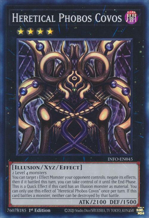 Heretical Phobos Covos [INFO-EN045] Super Rare | Jomio and Rueliete's Cards and Comics