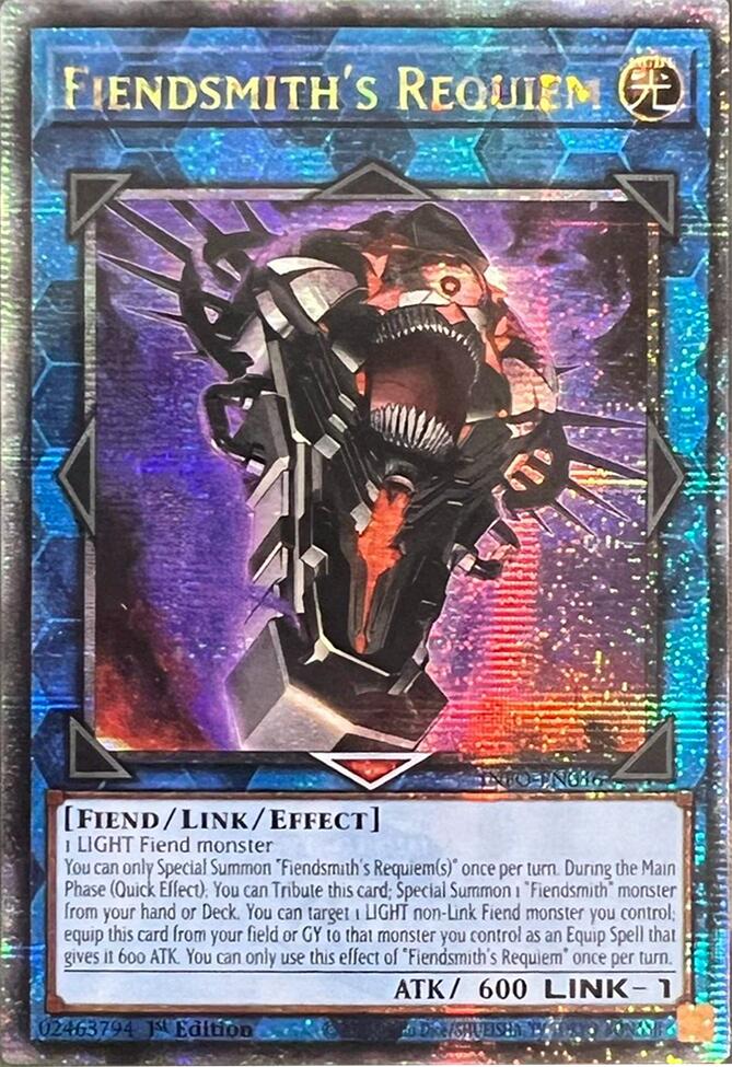Fiendsmith's Requiem (Quarter Century Secret Rare) [INFO-EN046] Quarter Century Secret Rare | Jomio and Rueliete's Cards and Comics