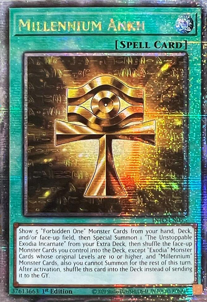 Millennium Ankh (Quarter Century Secret Rare) [INFO-EN053] Quarter Century Secret Rare | Jomio and Rueliete's Cards and Comics