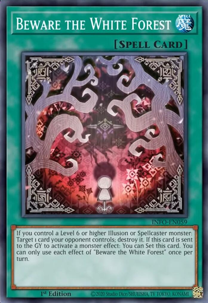 Beware the White Forest [INFO-EN059] Super Rare | Jomio and Rueliete's Cards and Comics