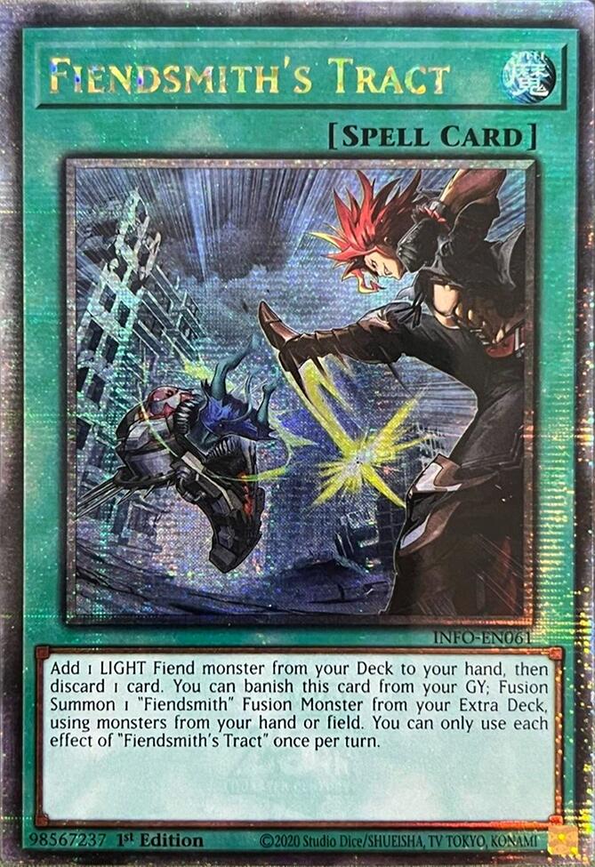 Fiendsmith's Tract (Quarter Century Secret Rare) [INFO-EN061] Quarter Century Secret Rare | Jomio and Rueliete's Cards and Comics