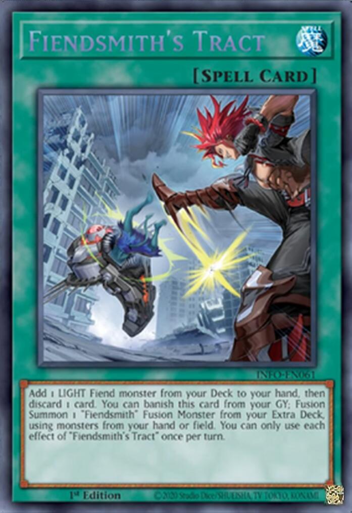 Fiendsmith's Tract [INFO-EN061] Secret Rare | Jomio and Rueliete's Cards and Comics