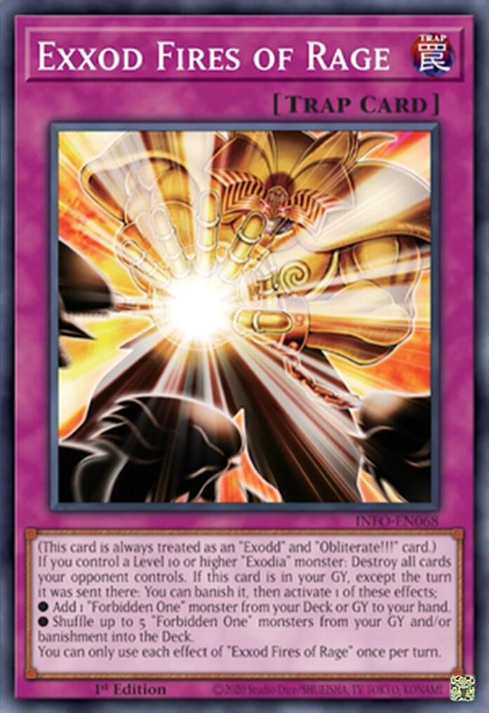 Exxod Fires of Rage [INFO-EN068] Super Rare | Jomio and Rueliete's Cards and Comics