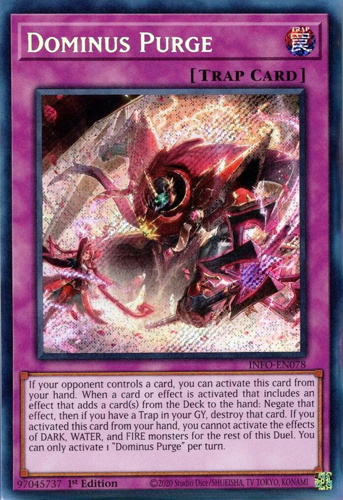 Dominus Purge [INFO-EN078] Secret Rare | Jomio and Rueliete's Cards and Comics