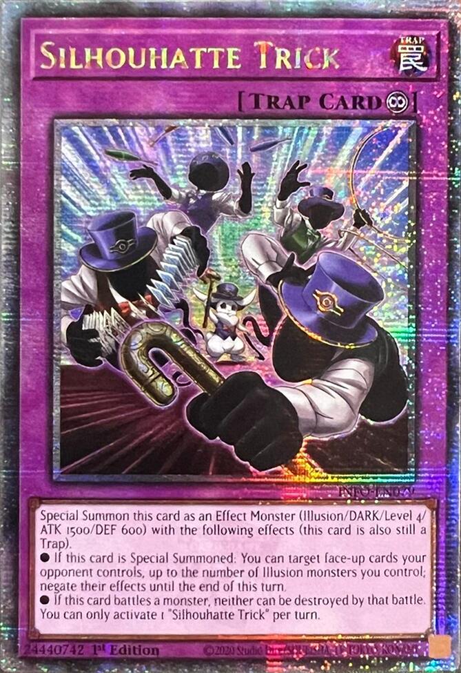 Silhouhatte Trick (Quarter Century Secret Rare) [INFO-EN079] Quarter Century Secret Rare | Jomio and Rueliete's Cards and Comics
