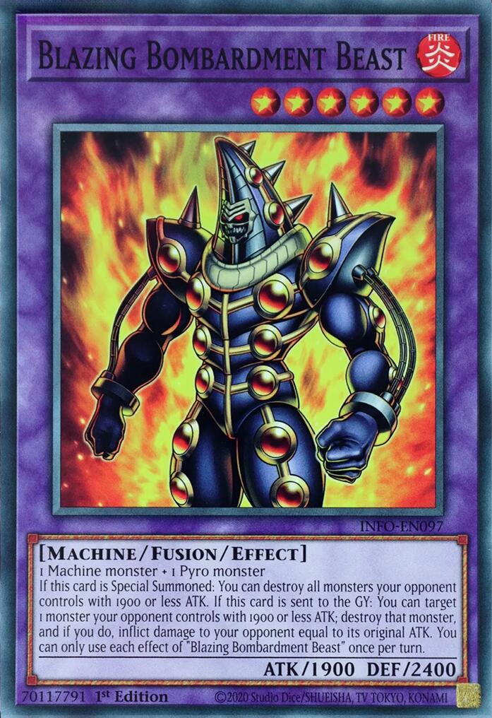 Blazing Bombardment Beast [INFO-EN097] Common | Jomio and Rueliete's Cards and Comics
