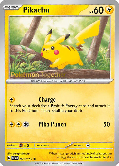 Pikachu (025/165) (PokePost Promo) [Scarlet & Violet 151] | Jomio and Rueliete's Cards and Comics