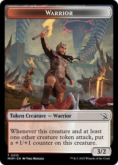 Warrior // Phyrexian Hydra (0012) Double-Sided Token [March of the Machine Tokens] | Jomio and Rueliete's Cards and Comics