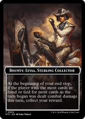 Bounty: Lyssa, Sterling Collector // Bounty Rules Double-Sided Token [Outlaws of Thunder Junction Commander Tokens] | Jomio and Rueliete's Cards and Comics