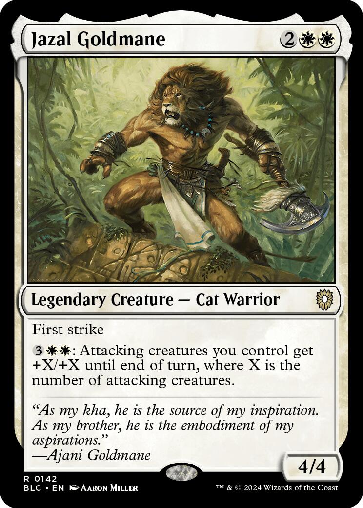 Jazal Goldmane [Bloomburrow Commander] | Jomio and Rueliete's Cards and Comics