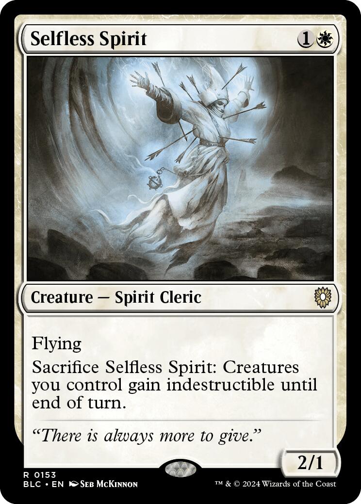 Selfless Spirit [Bloomburrow Commander] | Jomio and Rueliete's Cards and Comics