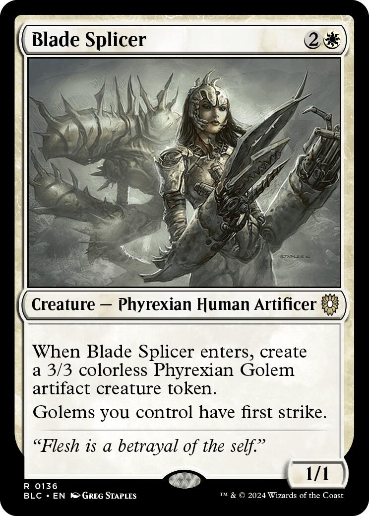 Blade Splicer [Bloomburrow Commander] | Jomio and Rueliete's Cards and Comics