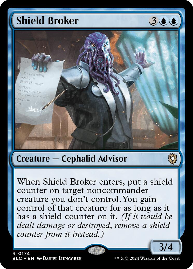 Shield Broker [Bloomburrow Commander] | Jomio and Rueliete's Cards and Comics