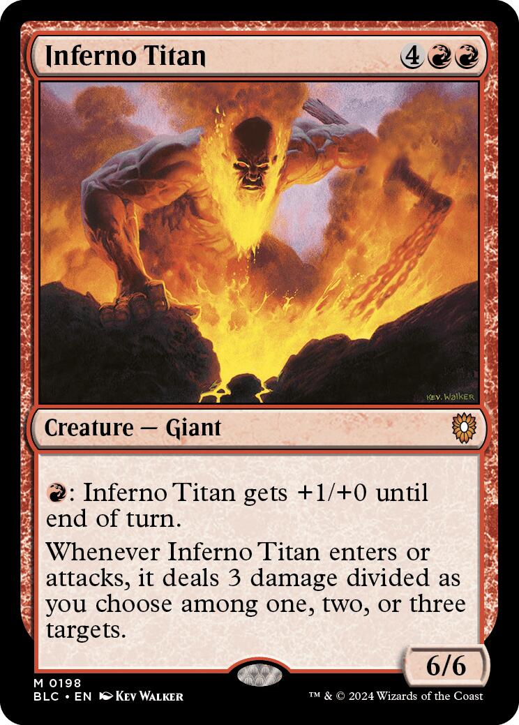 Inferno Titan [Bloomburrow Commander] | Jomio and Rueliete's Cards and Comics