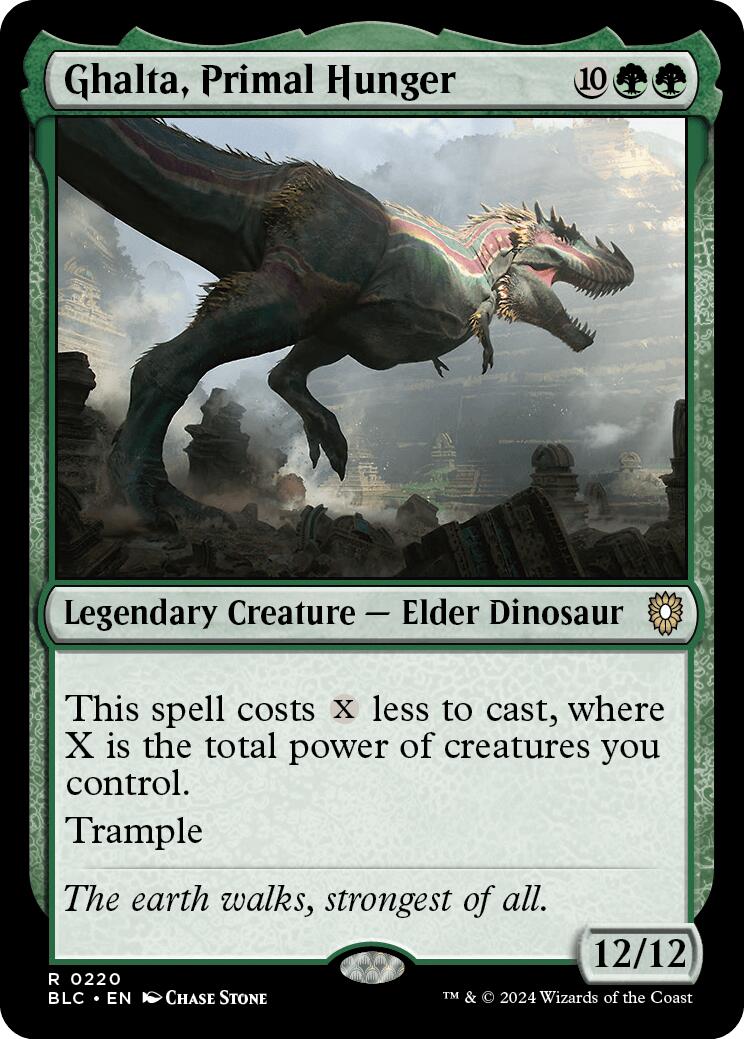 Ghalta, Primal Hunger [Bloomburrow Commander] | Jomio and Rueliete's Cards and Comics