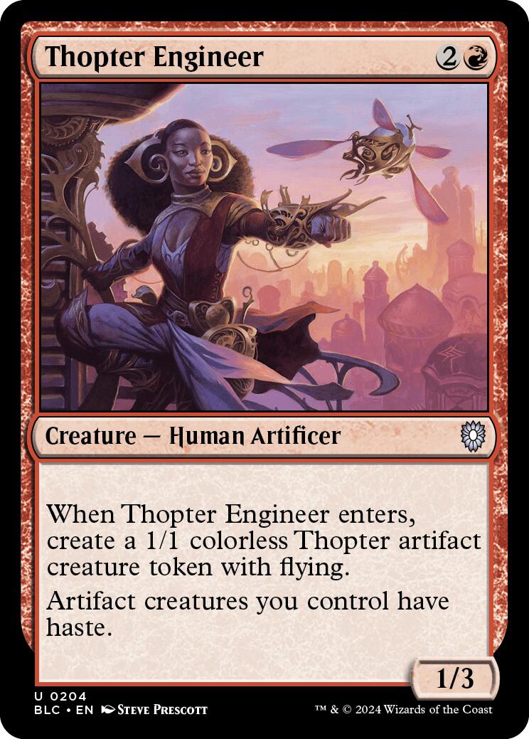 Thopter Engineer [Bloomburrow Commander] | Jomio and Rueliete's Cards and Comics