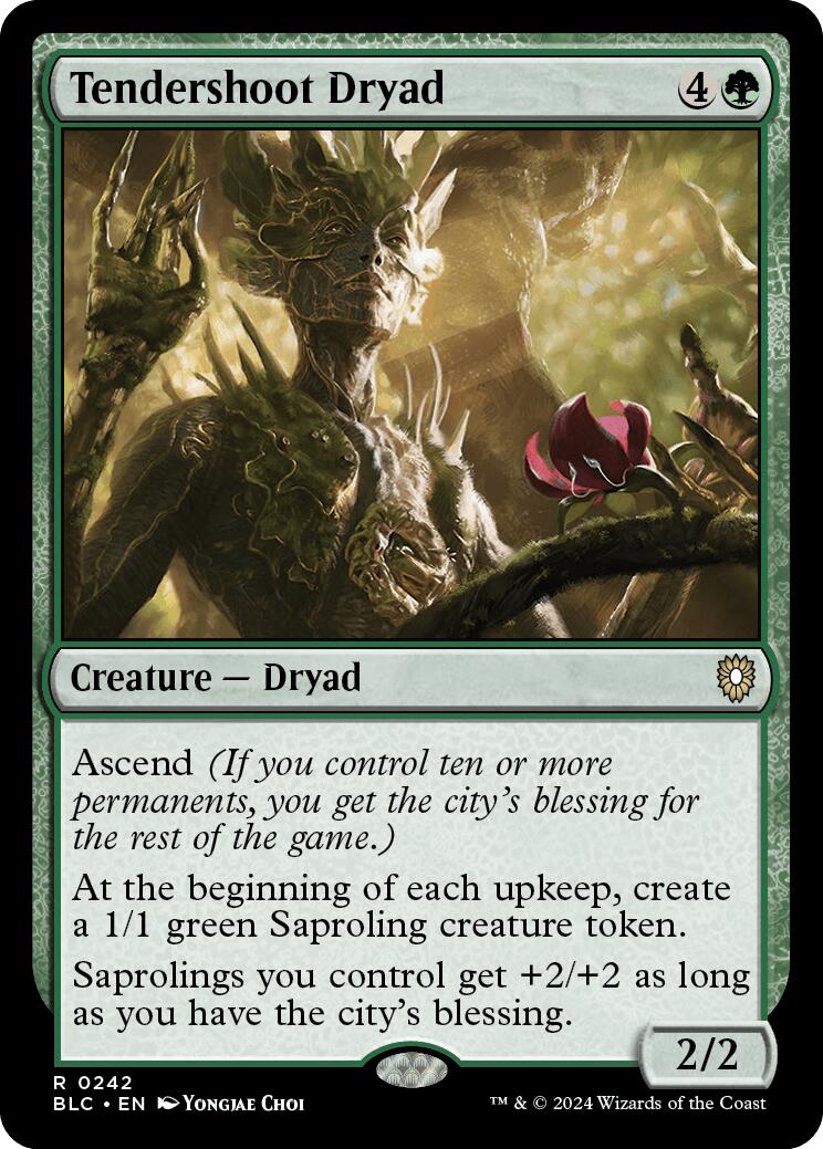 Tendershoot Dryad [Bloomburrow Commander] | Jomio and Rueliete's Cards and Comics