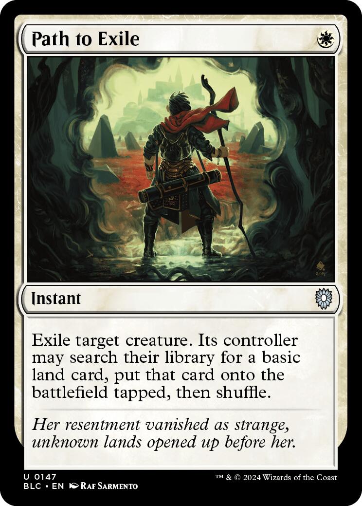 Path to Exile [Bloomburrow Commander] | Jomio and Rueliete's Cards and Comics