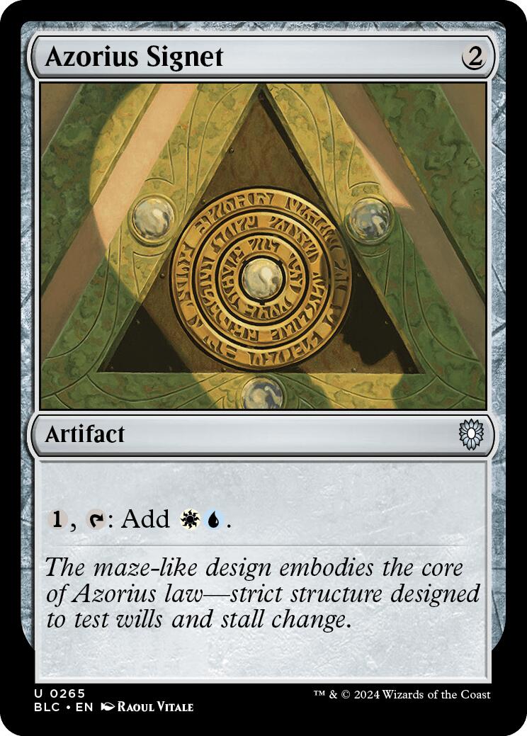 Azorius Signet [Bloomburrow Commander] | Jomio and Rueliete's Cards and Comics