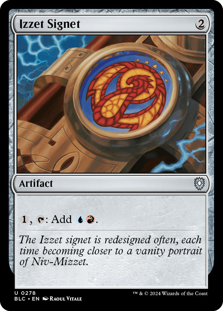 Izzet Signet [Bloomburrow Commander] | Jomio and Rueliete's Cards and Comics