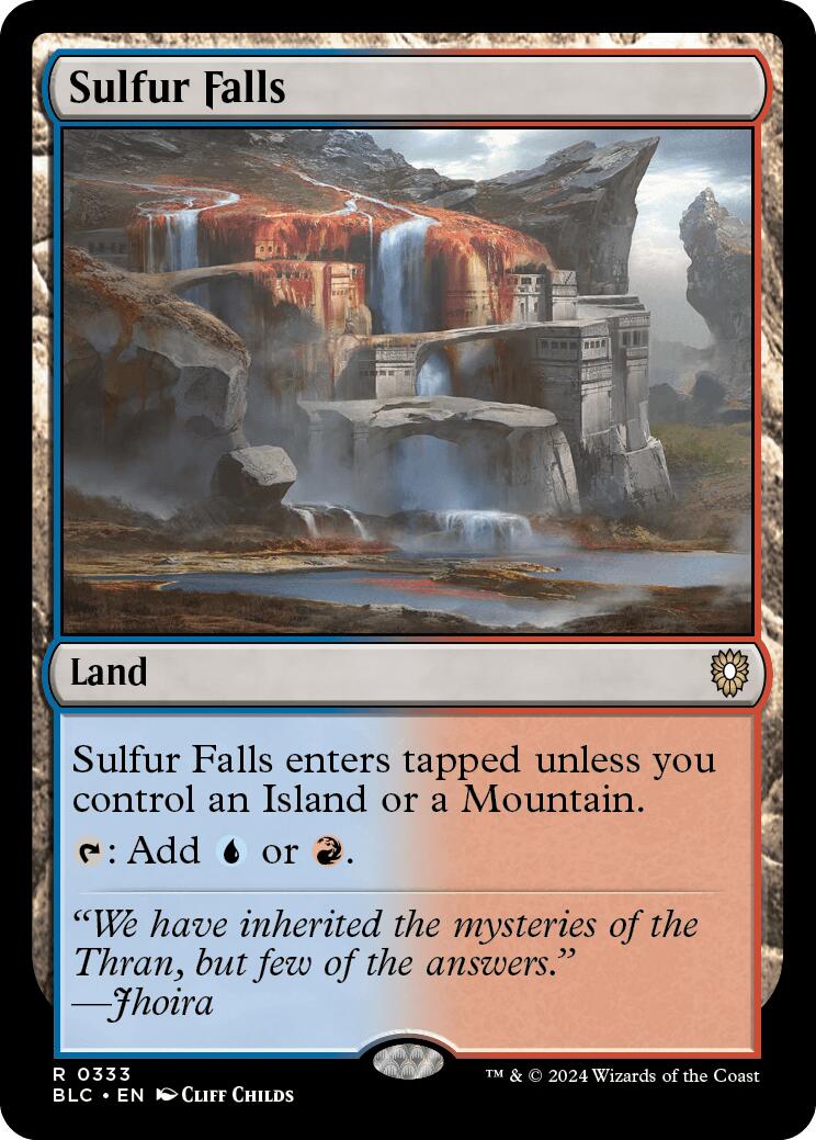 Sulfur Falls [Bloomburrow Commander] | Jomio and Rueliete's Cards and Comics