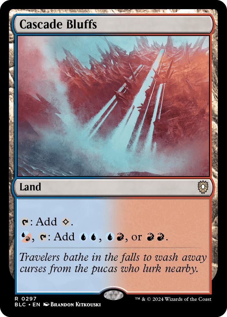 Cascade Bluffs [Bloomburrow Commander] | Jomio and Rueliete's Cards and Comics