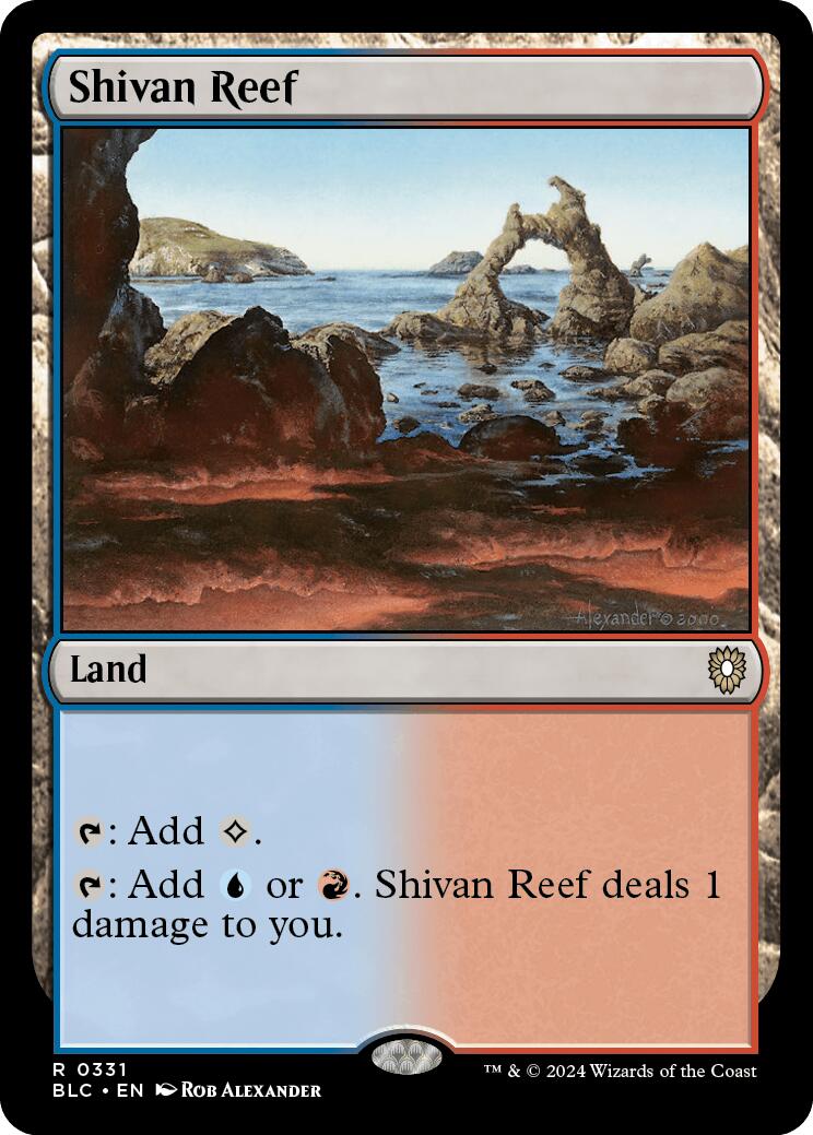 Shivan Reef [Bloomburrow Commander] | Jomio and Rueliete's Cards and Comics
