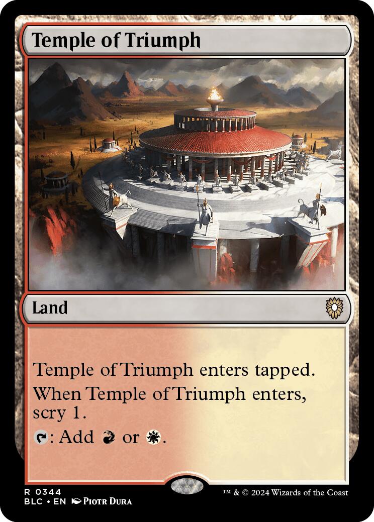 Temple of Triumph [Bloomburrow Commander] | Jomio and Rueliete's Cards and Comics