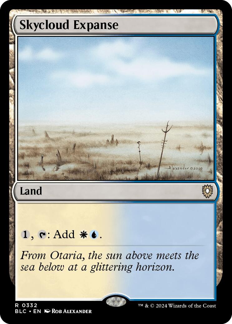 Skycloud Expanse [Bloomburrow Commander] | Jomio and Rueliete's Cards and Comics