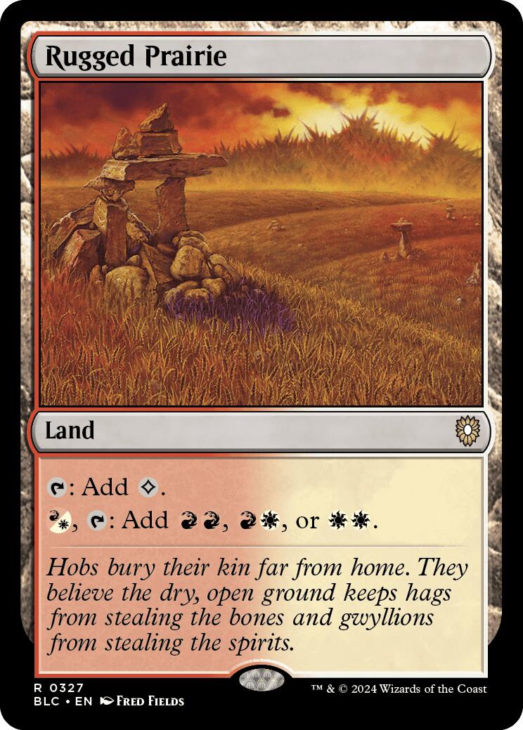 Rugged Prairie [Bloomburrow Commander] | Jomio and Rueliete's Cards and Comics