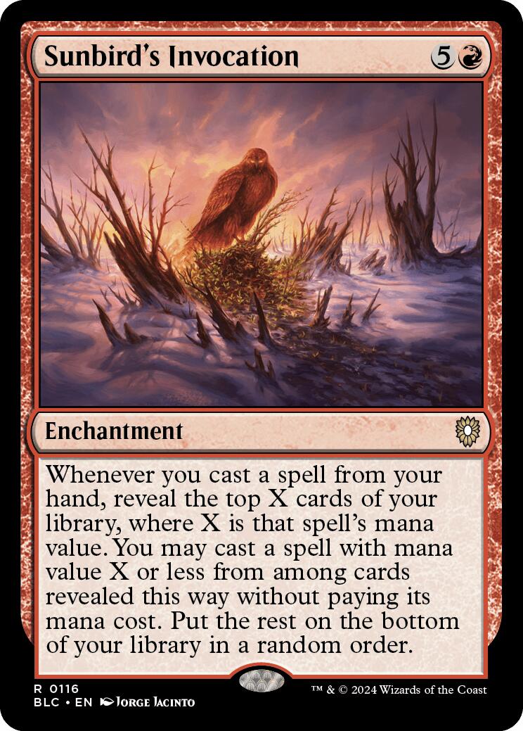 Sunbird's Invocation [Bloomburrow Commander] | Jomio and Rueliete's Cards and Comics
