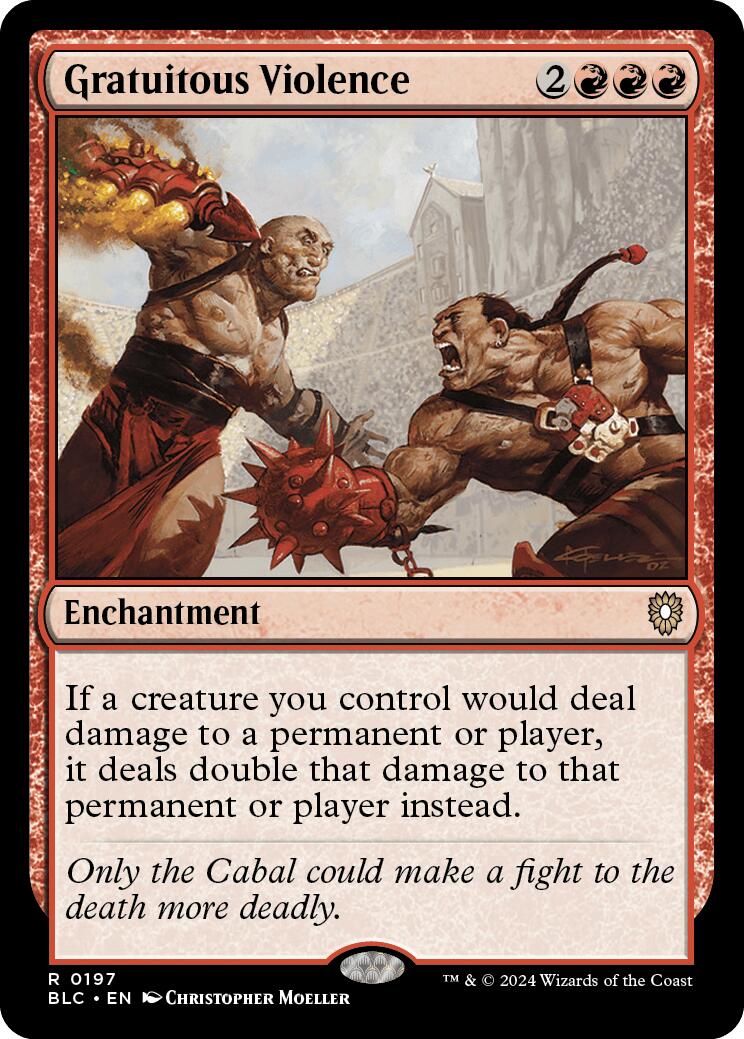 Gratuitous Violence [Bloomburrow Commander] | Jomio and Rueliete's Cards and Comics