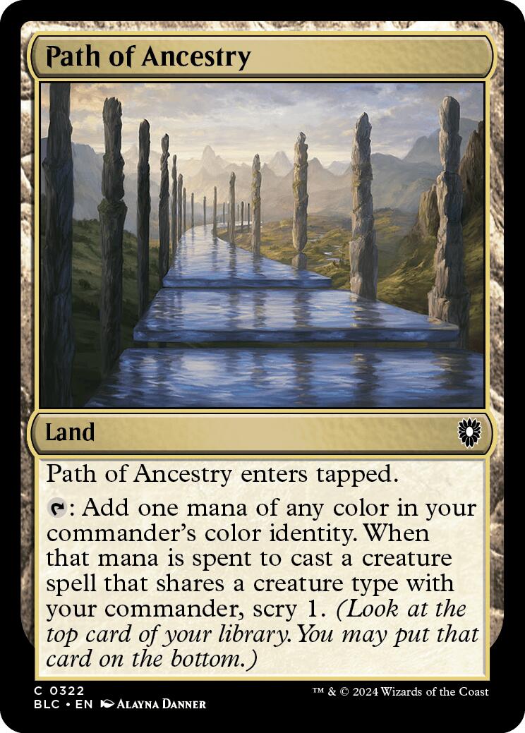 Path of Ancestry [Bloomburrow Commander] | Jomio and Rueliete's Cards and Comics