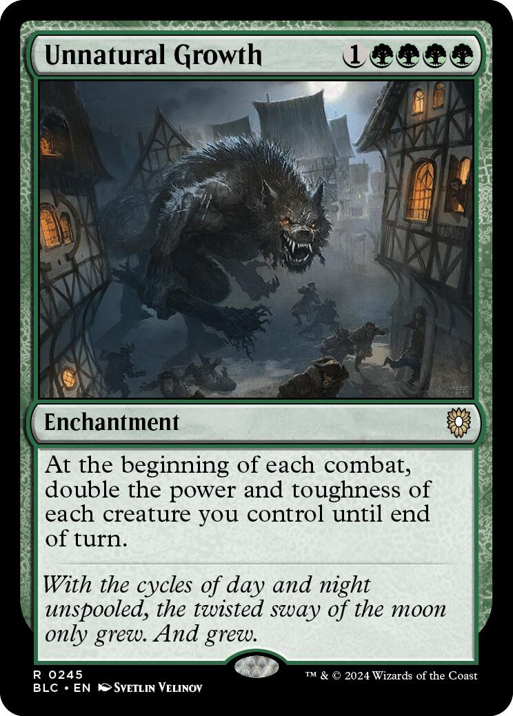 Unnatural Growth [Bloomburrow Commander] | Jomio and Rueliete's Cards and Comics