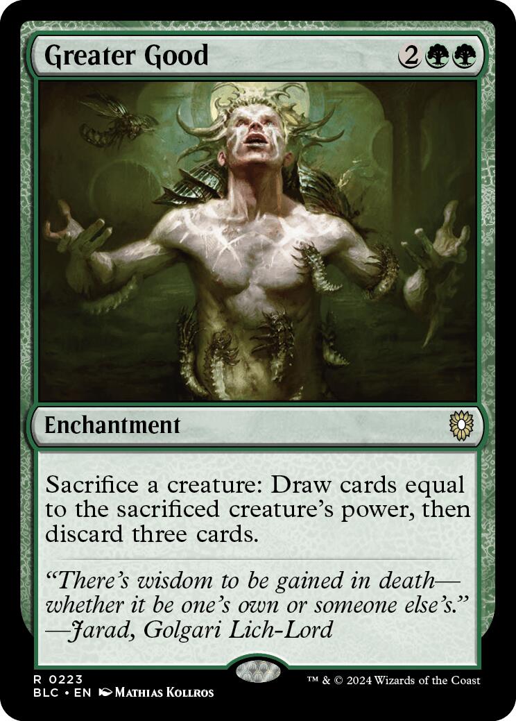 Greater Good [Bloomburrow Commander] | Jomio and Rueliete's Cards and Comics