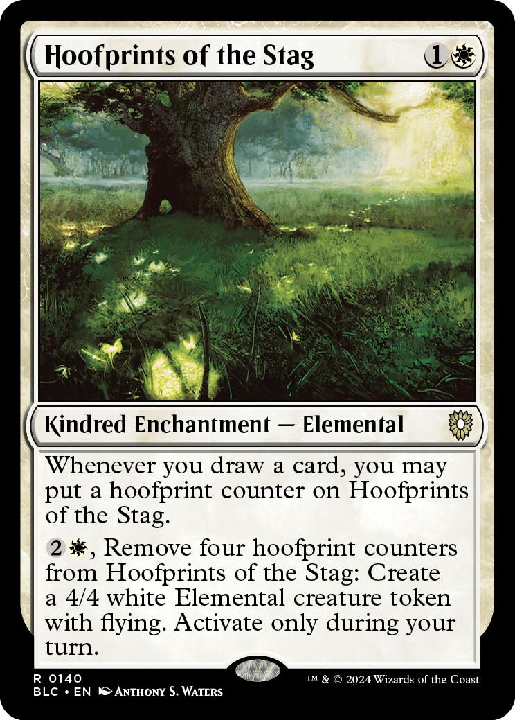 Hoofprints of the Stag [Bloomburrow Commander] | Jomio and Rueliete's Cards and Comics